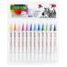 Акварельні маркери STA Aqua natural brush 12 кольорів