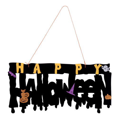 Декор для Хеллоуина Happy Halloween, 41*20 см, фетр Yes Fun