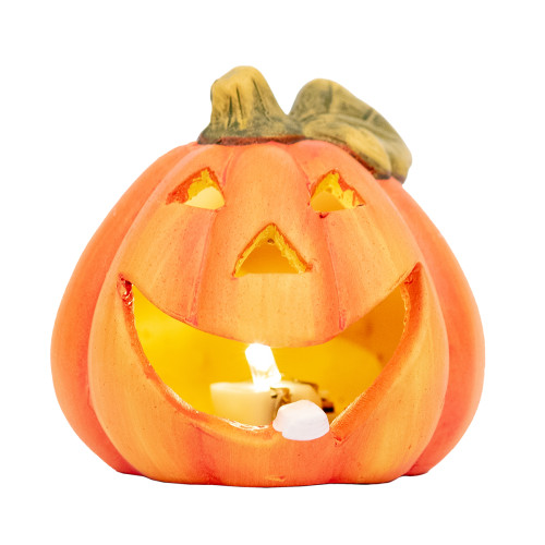 Подсвечник для Хеллоуина Happy pumpkin, 10 см Yes Fun