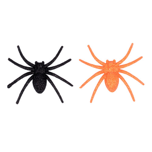 Набор пластиковых пауков для Хеллоуина, 6*6,5 см, 6 шт, глиттер Yes Fun
