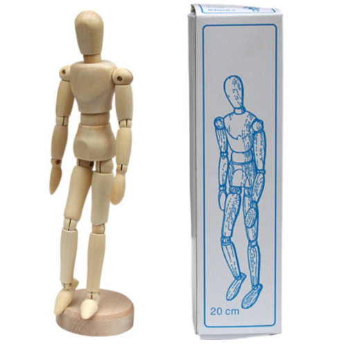 Манекен для рисунка человечек 20 см, мужская фигура WORISON