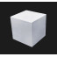 Гіпсова модель Куб геометрична фігура 12,5 см