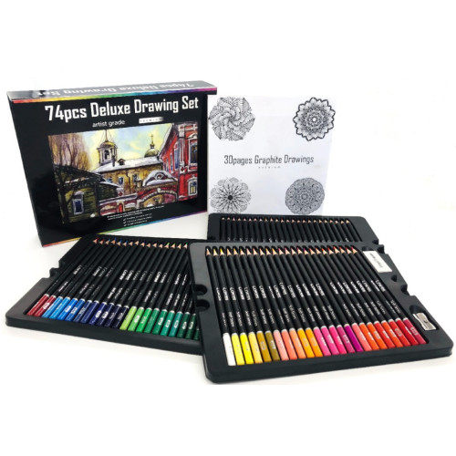 Набор профессиональных цветных карандашей 72 цвета LOKSS
