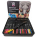 Набор цветных карандашей YOVER в металлической коробке 72 цвета