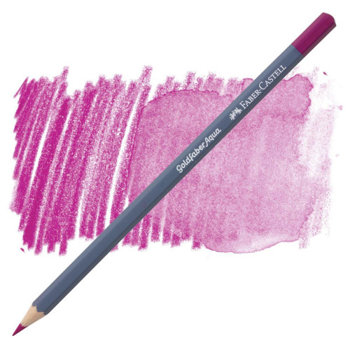 Карандаш акварельный Faber-Castell Goldfaber Aqua цвет умеренно-пурпурный №125 (Middle Purple Pink) 114625