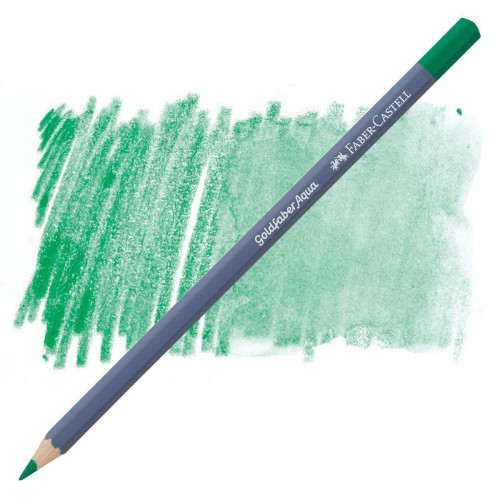 Олівець акварельний Faber-Castell Goldfaber Aqua смарагдовий колір №163 (Emerald Green) , 114663