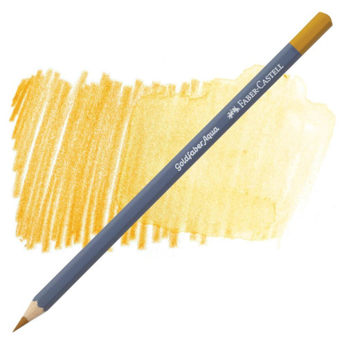 Олівець акварельний Faber-Castell Goldfaber Aqua колір світло-жовта охра № 183 ( Light Yellow Осһге), 114683