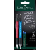 Олівець механічний 2 штуки 0,7 мм + грифель В 137797 Faber-Castell Grip Matic