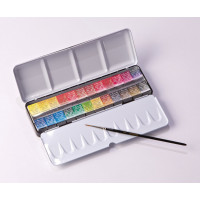 Набор акварели L'Aquarelle Sennelier, 24 цвета + 1 кисточка (N131606)