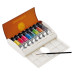 Набір акварелі Sennelier L'Aquarelle Travel box, 8 кольорів по 10 мл, 1 пензель, пластиковий пенал-палітра (N131642.00)