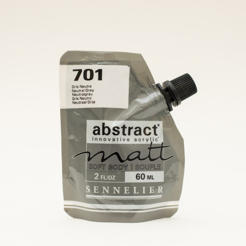 Акриловая краска Sennelier Abstract, 60 мл, матовая, Серая нейтральная (Neutral Grey)