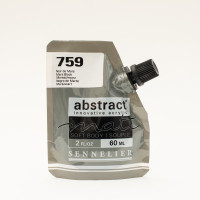 Акриловая краска Sennelier Abstract, 60 мл, матовая, Марс черный (Mars Black)
