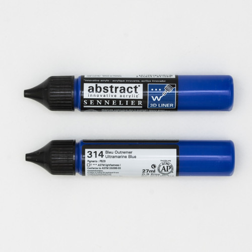 Линер акриловый Abstract Sennelier, 3D, 27 мл, Ультрамарин синий (Ultramarine Blue)