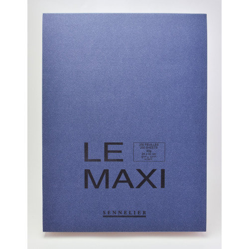 Блокнот склейка для эскизов Sennelier, Le Maxi, 250 листов, 70 г (24х32 см) (N139651)