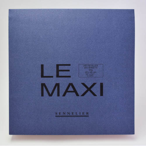 Блокнот склейка для эскизов Sennelier, Le Maxi, 250 листов, 70 г (25х25 см) (N139652)