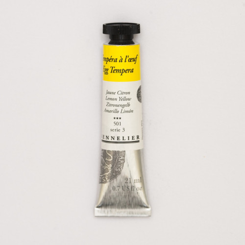 Темперная краска Sennelier, профессиональная, 21 мл, S3 - Лимонный желтый