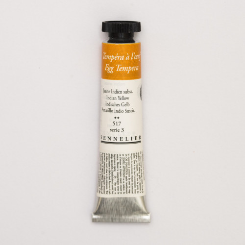Темперная краска Sennelier, профессиональная, 21 мл, S3 - Indian Yellow Subst.