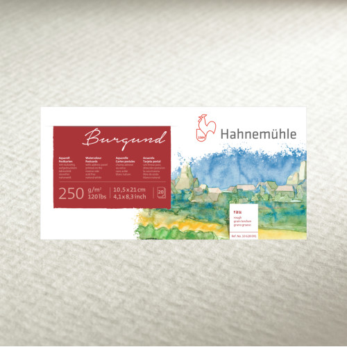 Акварельні листівки Hahnemuhle 250 г/м²  rough, 10,5 x 14,8 см, 20 аркушів