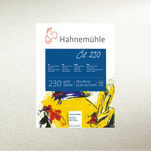 Папір для олії Hahnemuhle Oil 230 г/м² , 24 x 32, 10 листів, склейка