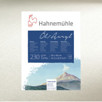 Бумага для масла и акрила Hahnemuhle Oil Acrylic 230 г/м² , 24 x 32 см, 10 листов, склейка