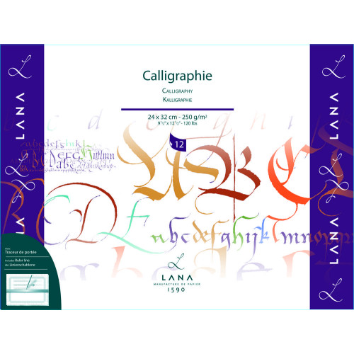 Альбом для каллиграфии Calligraphie Lana 250 г/м² , 24 х 32 см, 12 листов