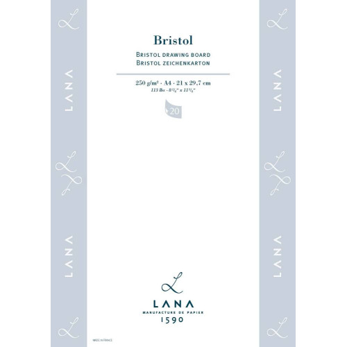Бумага Hahnemuhle Lana Bristol 250 г/м² , 50 x 65 см, лист