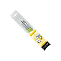 Набір синтетичних пензлів DaVinci FIT Synthetics (373 № 4, 8; 374 № 8) для школи та хобі 3 шт.
