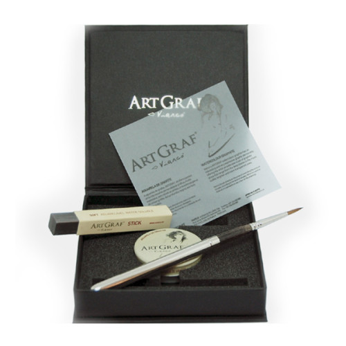 ARTGRAF KIT - набор: водорастворимый графит 20 г + кисточка + графитовый стик