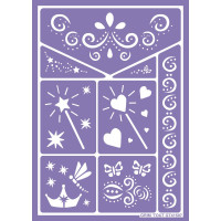 Трафарет для нанесения грима GrimTout Сказка