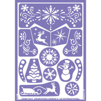 Трафарет для нанесения грима GrimTout Снежная королева