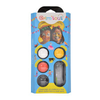 Тематическая палитра красок для грима GrimTout Тигр и Тыква 4 цвета