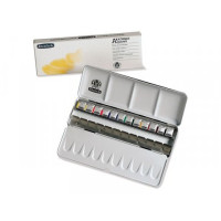 Набір аквареллю Schmincke Akademie 12x1/2 кювета в металевому пеналі.