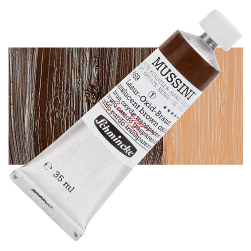 Масляная краска Schmincke Mussini 35 мл transparent brown oxide