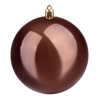 Шар елочный d-10 см, молочный шоколад, перламутровый Yes! Fun