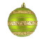 Шар елочный Золотое яблоко, зеленый d-8 см Yes! Fun