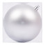 Новорічна куля Novogod‘ko, пластик, 10 cм, срібло, матова