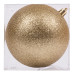 Новорічна куля Novogod‘ko, пластик, 10 cм, золото, гліттер