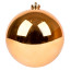 Новорічна куля Novogod‘ko, пластик, 15 cм, бронзова, глянець