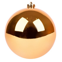 Новорічна куля Novogod‘ko, пластик, 15 cм, бронзова, глянець