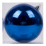 Новорічна куля Novogod‘ko, пластик, 10 cм, синя, глянець