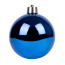 Новорічна куля Novogod‘ko, пластик, 30 cм, синя, глянець