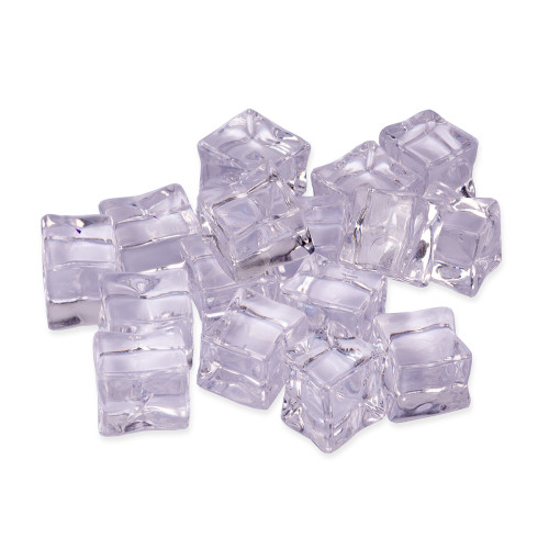 Кубик льда декоративный Novogodko, 1,5*1,5 см, прозрачный, 20 шт.