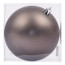 Новорічна куля Novogod‘ko, пластик, 10 cм, сірий графіт, матова