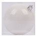 Новорічна куля Novogod‘ko, пластик, 10 cм, біла, глянець