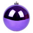 Новорічна куля Novogod‘ko, пластик, 15 cм, фіолетова, глянець