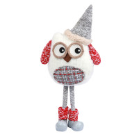 Новогодняя мягкая игрушка Novogodko «Сова в колпачке», 42 см