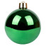 Новорічна куля Novogod‘ko, пластик, 20 cм, зелена, глянець - товара нет в наличии