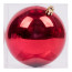 Новорічна куля Novogod‘ko, пластик, 10 cм, червона, глянець