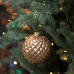 Новорічна куля Novogod‘ko, скло, 8 см, золото, глянець, орнамент