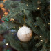 Новогодний шар Novogodko, стекло, 8 см, белый, матовый, мрамор